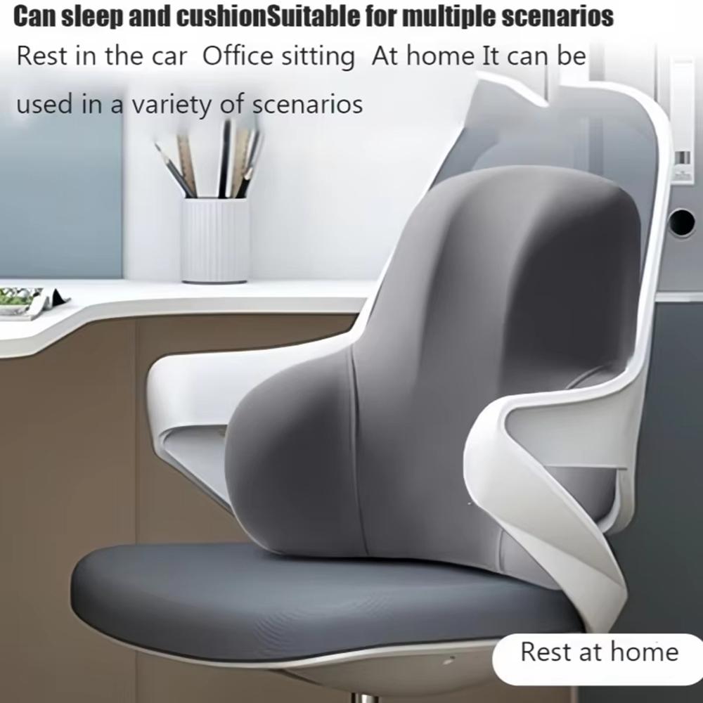 1 Stück Ergonomisches Lendenkissen aus Memory-Schaum, Lendenwirbelstützkissen für Auto, Büro, Gaming-Stuhl, Schmerzlinderung nach der Geburt