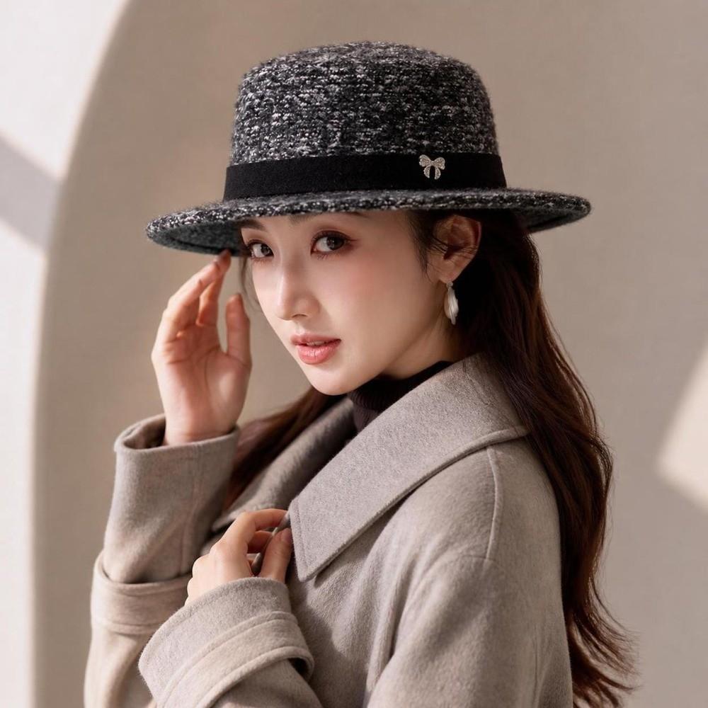 British Retro Women's Fedora Hat Fashion Commute Hat New Trilby Hat Daily Commute