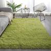Weicher Teppich für Wohnzimmer Grüner Schlafzimmerteppich Langflor Rutschfest Babyteppich Balkondecke Gemütliche Nachttischteppiche Dekoration