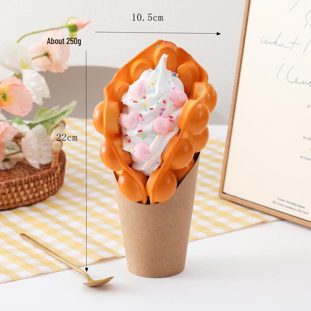 Eierwaffel Eis Dessert Display Dekoration für Nachtmarktstände und Schaufenster
