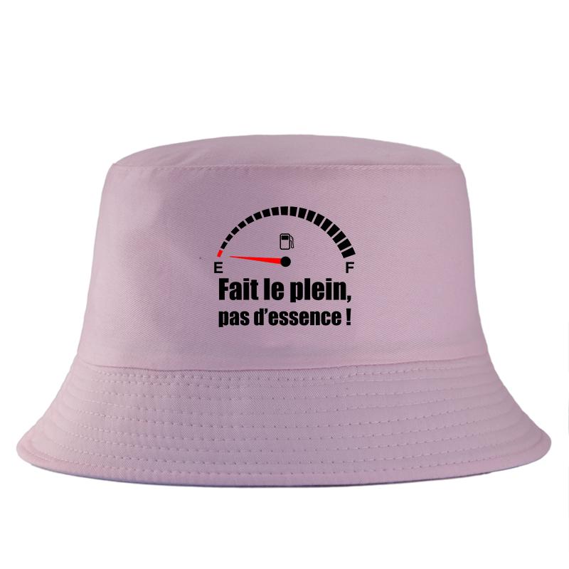 French Slogan Fait Le Plein Pas DEssence Bucket Hat Funny Gas Gauge Sun Cap Women Unisex Cotton Outdoor Summer FisherUnisex Hat Bob