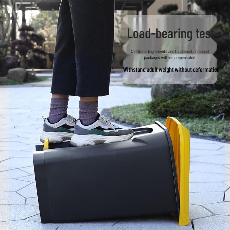 Commercial Square Pedal Trash Can