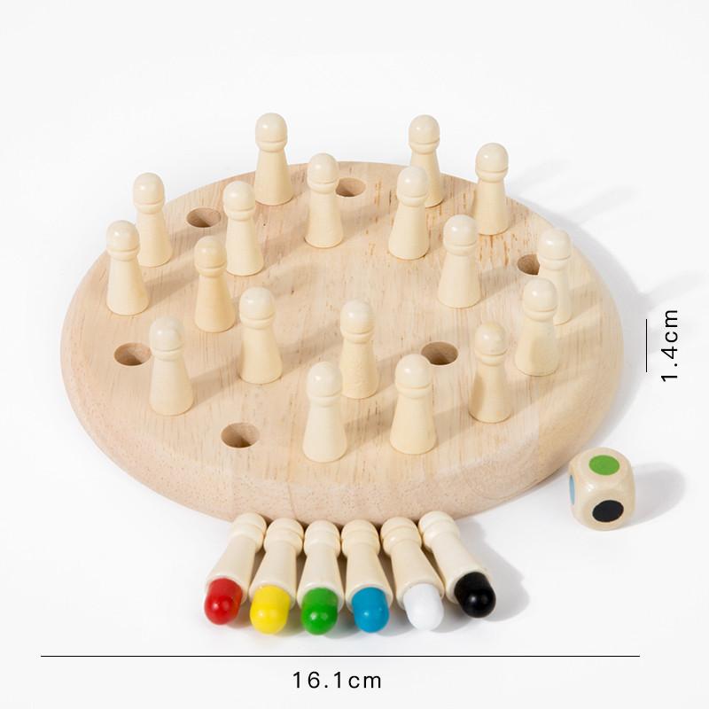Memory Chess Wooden Toy For Kids Focus Training And Cognitive Building Skills