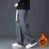 Men's Casual Corduroy Velvet Pants: Autumn/Winter Loose Straight Trousers