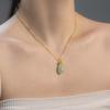 2024 Ruyi Water Drop Hetian Jade Necklace: Elegant Women's Pendant with Unique Niche Design
