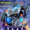 Children's Gesture Induction Twist Car High-speed Drift Remote Control Car Four-wheel Drive Stunts Deformation Light Off-road Vehicle Toys