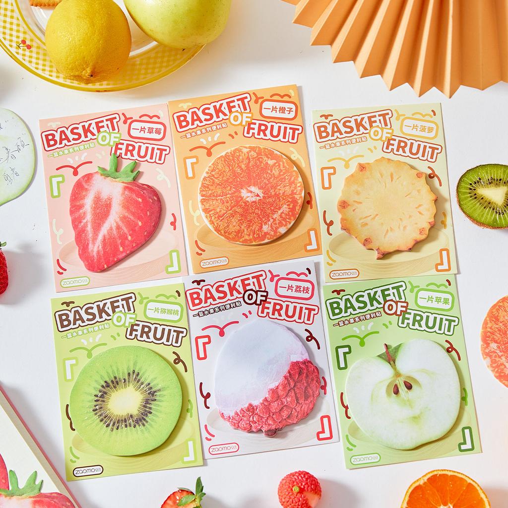30 Sheets Cartoon To-do List Memo Pad Ins Fresh Artistic Fruit Handbook Decoration Message-Leaving Note Stationery Supplies