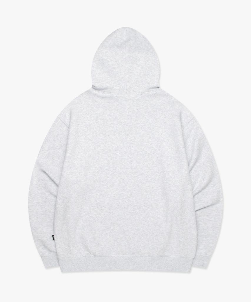 Blur Serif Hoodie Light Heather Gray
