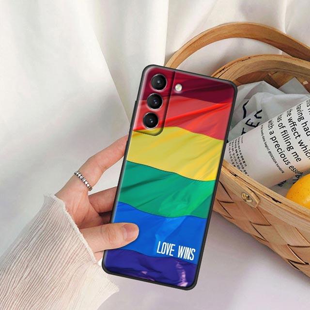 Gay Pride Flag Lesbians LGBT Rainbow Phone Case For Samsung Galaxy S25 S24 FE S23 S20 S21 FE S26 S22 Ultra S24 Plus Cases Covers