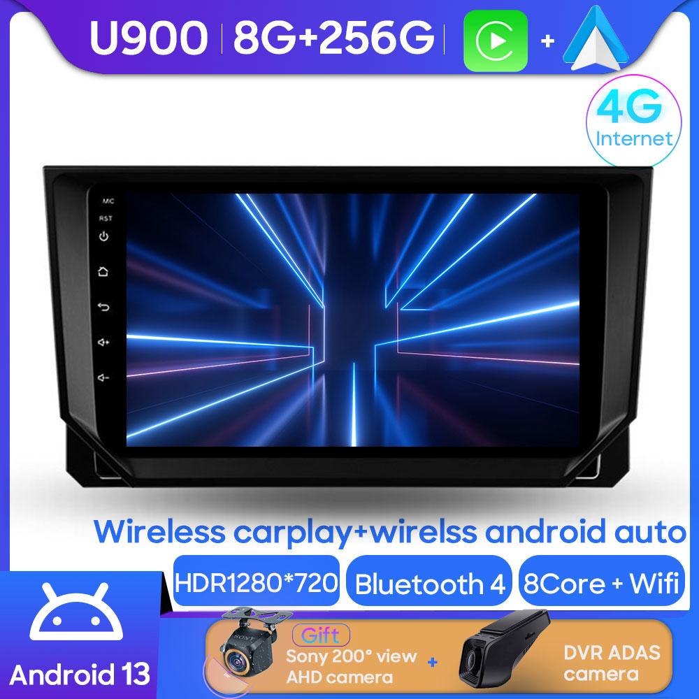 QLED For Seat Ibiza Arona 2017- 2020 Car Radio AI Voice 4G WIFI CarPlay Android Auto GPS Car Multimedia Video Player No 2Din DVD