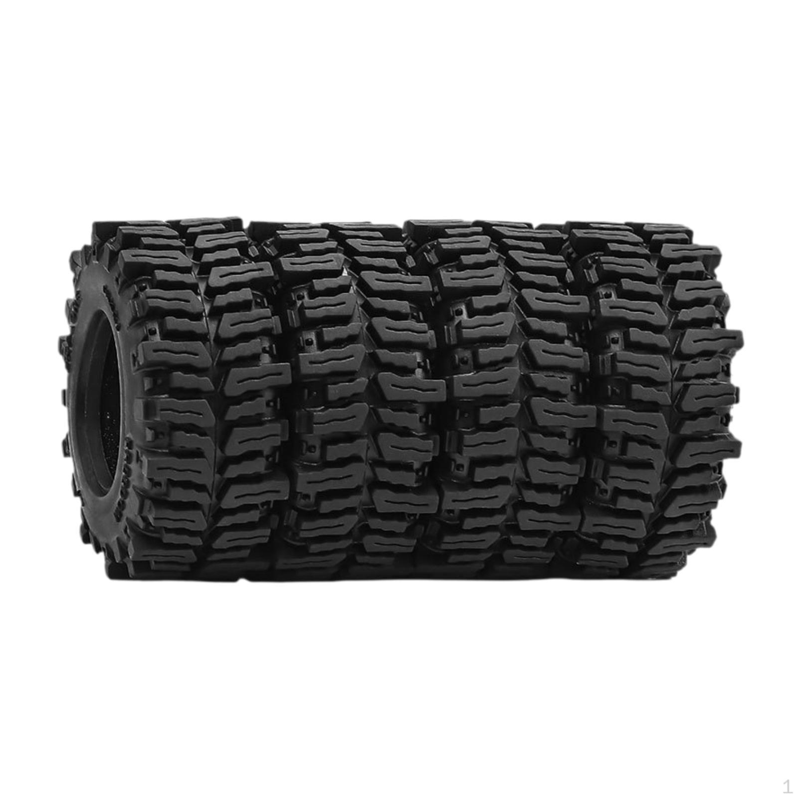 

4 Pieces Crawler Tires Accessories Easy to Install Components Reliable 1/18 RC Car Wheel Tyre