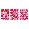 Plain Heart Stickers from 0.8 To 3.9 Cm 88 Pieces