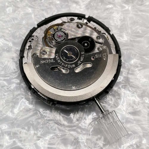 3 Hand Automatic Mechanical Watch Movement + Japan NH39A 24 Open Balance