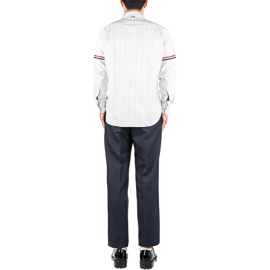THOM BROWNE Rwb Striped Long Sleeved Shirt MWL301O-07720-035