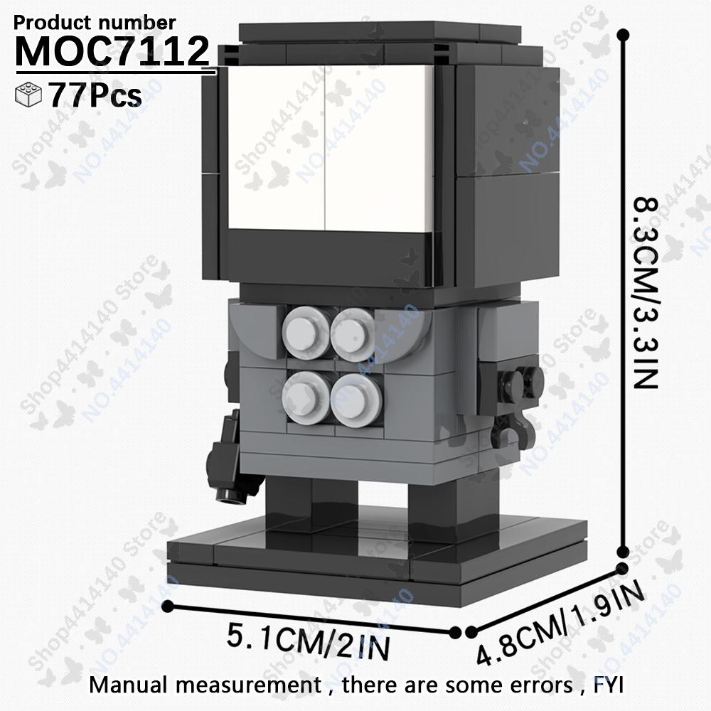 MOOXI Seria Anime Figurine Skibidi Toilet Cameraman Robot de Luptă Blocuri de Construcție Model MOC Cărămizi DIY Jucării Montessori Cadouri pentru Copii
