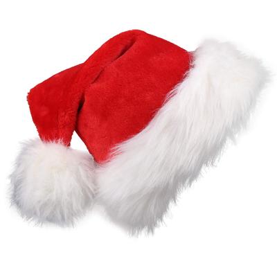 Vánoční čepice Santa Vánoční Dlouhá Plyšová Sváteční Červená Čepice Pro Dospělé A Děti Unisex Slavnostní Párty Potřeby Dárky