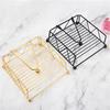  Minimalist Square Napkin Paper Holder Iron Kitchen Storage Solution For Home Office Countertop Decoration