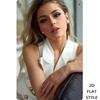 HD Metal Tin Sign Gorgeous Blonde Girl In White Sleeveless Blazer Luxury Portrait Wall Art Decor