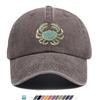 pc Rhinestone Crab Shaped Printed Baseball Cap Sparkling Rhinestone Decor Individual Trendy Sun Hat Fashionable EyeCatching
