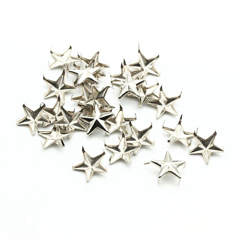 Metal Releasable Spikes Spots Nailhead Star Rivets Sewing Decor Garment Supplies DIY Studs
