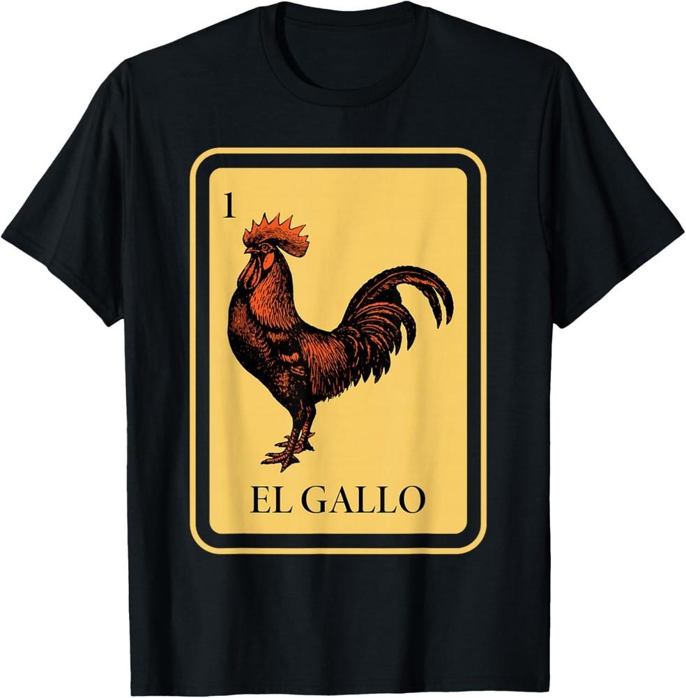 Mexican El Gallo Bingo Card Game traditional Rooster T-Shirt Unisex T-Shirt S