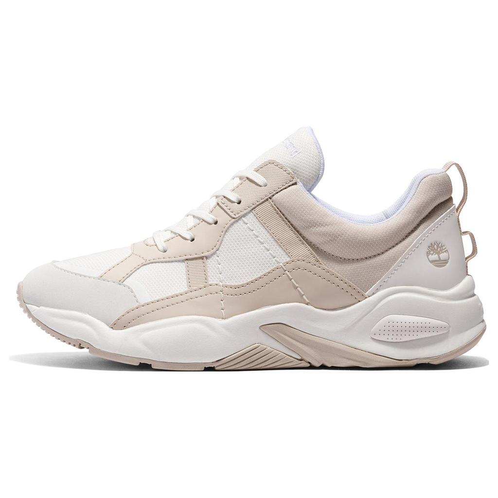Timberland Delphiville Leather Fabric Mesh Sports Casual Shoes Women Sneakers White A42HQL77
