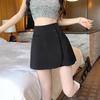 Women's Summer High-Waist A-Line Skirt Pants with Irregular Slits and Slim Design