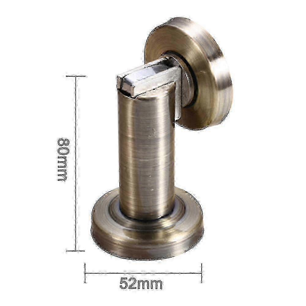 2025 Magnetischer Türstopper, Edelstahl gebürstete Türschnalle Modern Massiv