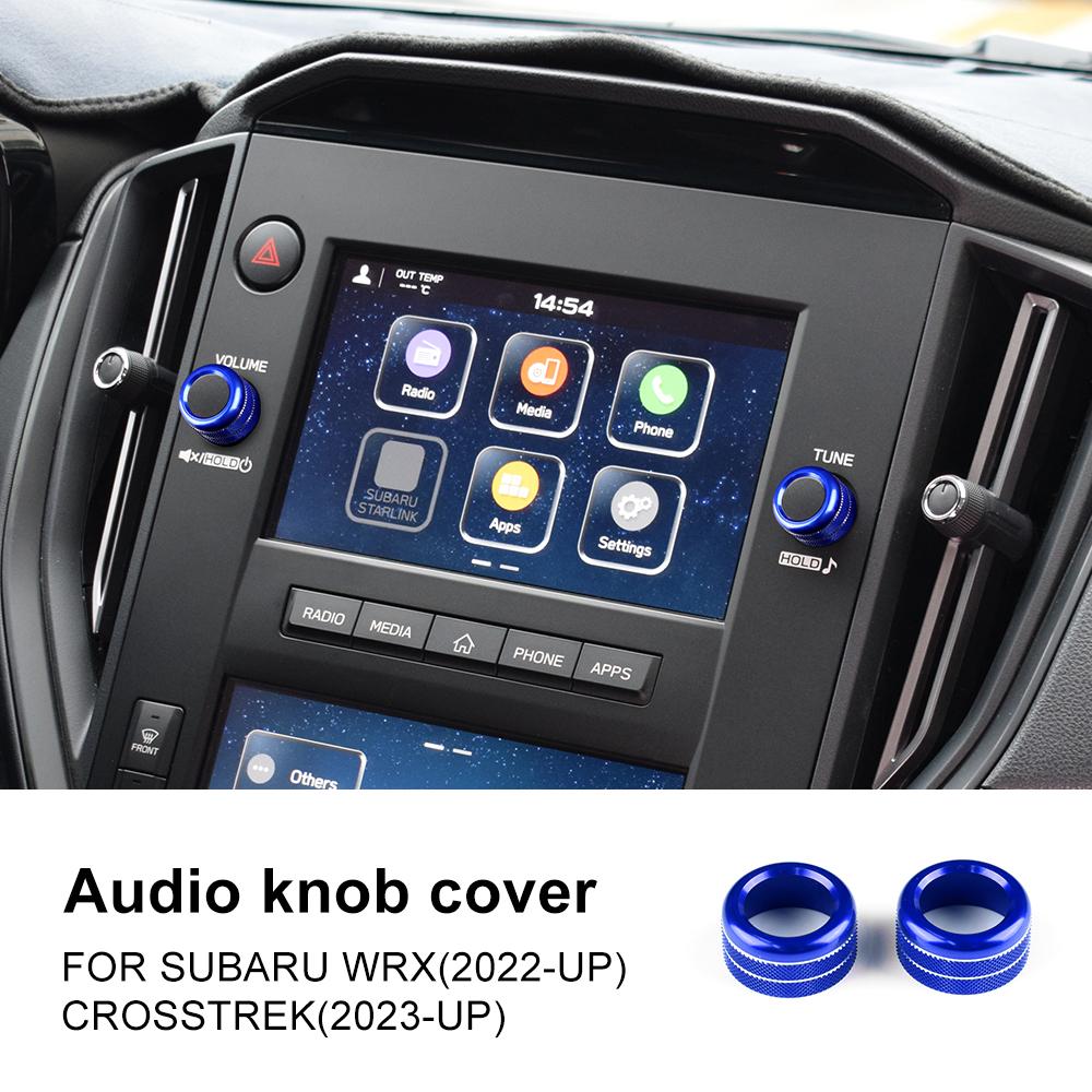 Audio Knob Switch Outlet Knob Rings For Subaru Crosstrek Impreza Levorg 2025-2026 Navigation WRX 2025-2026 Forester 2025-2026