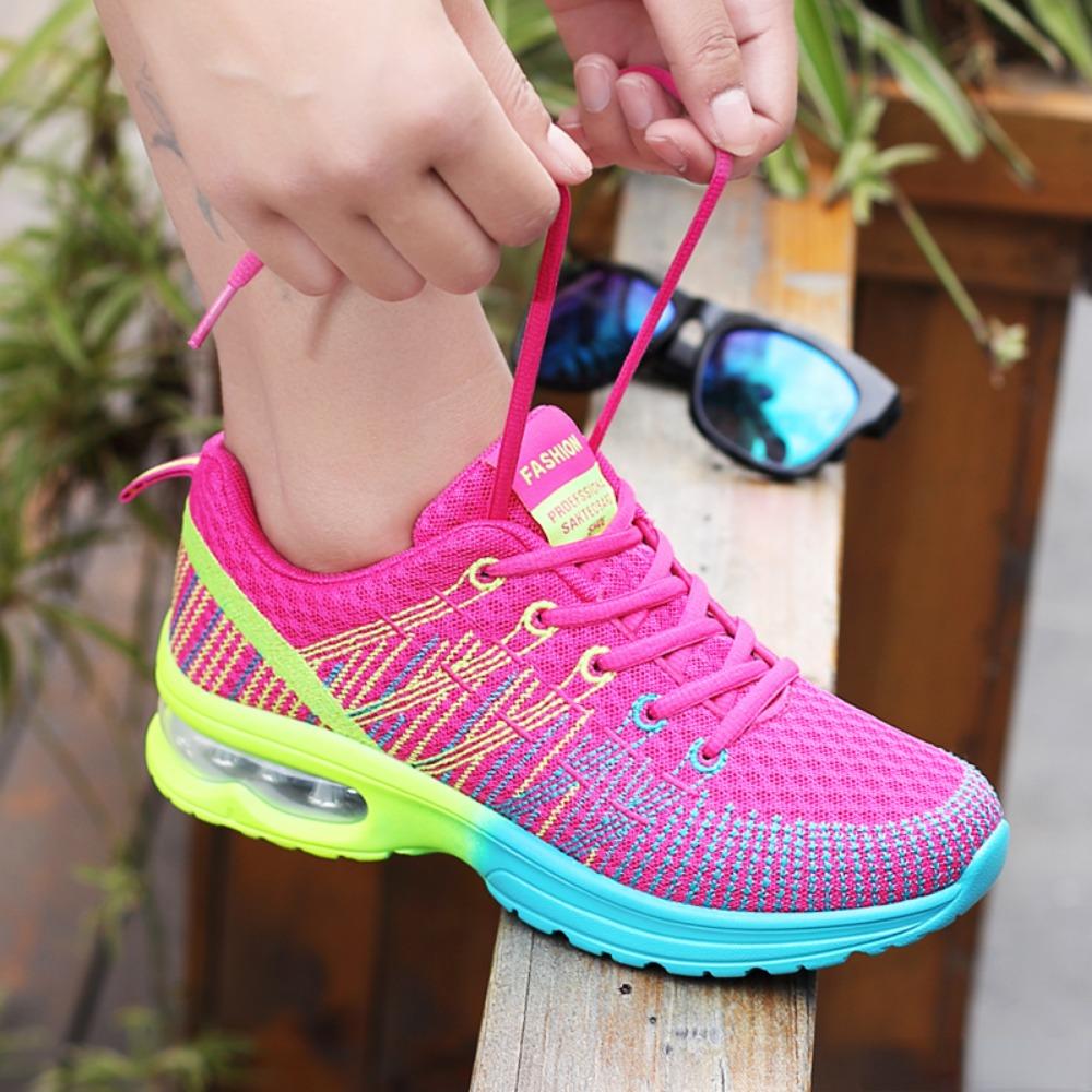 Fashion Shoes Cswo01 Women's Sports Shoes Outdoor Running Shoes Breathable Athletics Casual Sneaker Non-Slip Sport Walking Shoes Cm