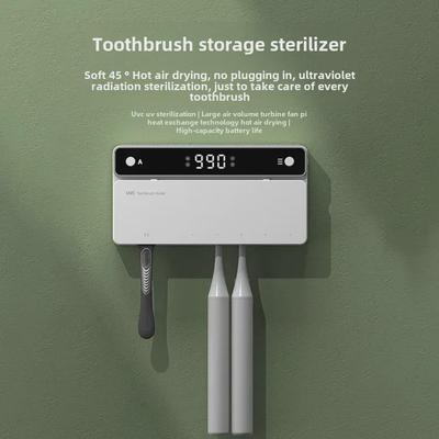 Wall-Mounted Electric UV Toothbrush Sterilizer with Automatic Drying