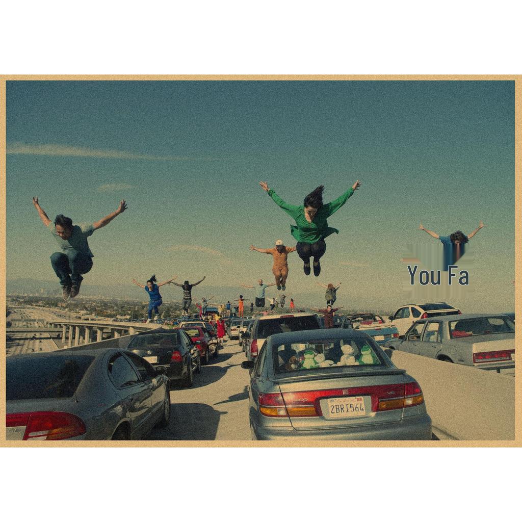 La La Land Retro Music Film Poster - Kraft Paper Wall Decor Mural