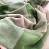 Thick Imitation Cashmere Shawl Keep Warm Shawl Wrap Simple Plaid Scarf  Girl