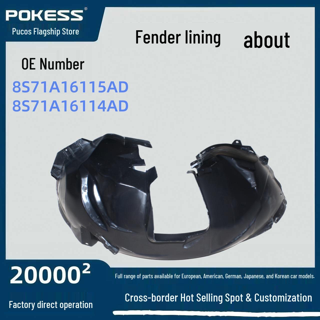 

8S71A16115AD/8S71A16114AD C-Max Fender Liner (Left/Right) Auto Parts Fender Liner Left