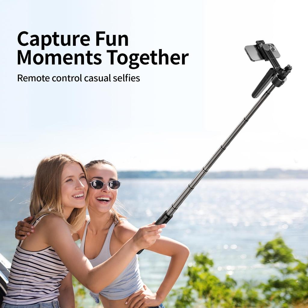 Auto Face Tracking Tripod 360° Rotation with Stand 70.9" Ai Motion Tracking Tripod Motion Sensor Phone Tripod Stand Selfie Stick Rotation Tripod W