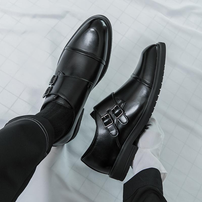 Fashion Brand New Men's Pointed Comfortable Business Banquet Oxford Shoes Fashion Spring Men's Breathable Casual Wedding Leather Shoes