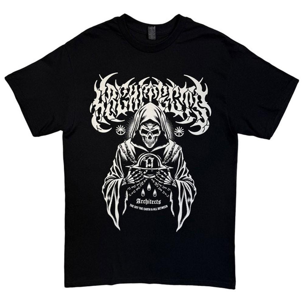 Architects The Sky The Earth Skeleton EU Tour 25 T Shirt Unisex T-Shirt XXL