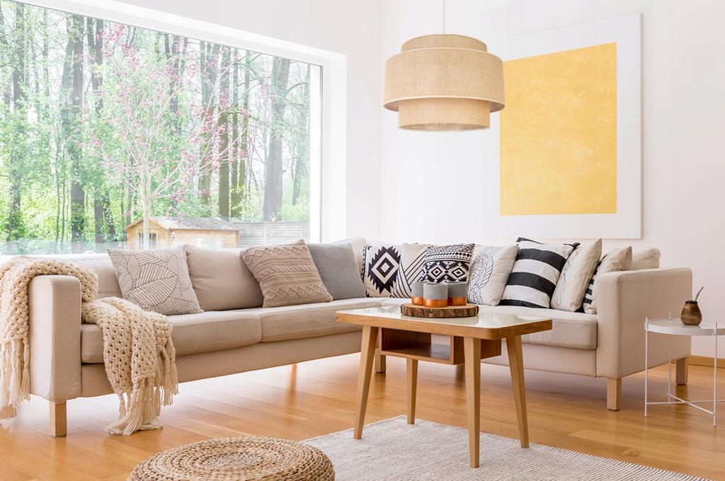Hanging Lamp, Ceiling Chandelier, Lampshade, Boho Juta