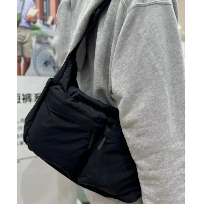 Nylon Zipper Casual Handbag Men Multi-pocket Streetwear Messenger Bag Waterproof Sport Shoulder Bag High Capacity Bags For Women