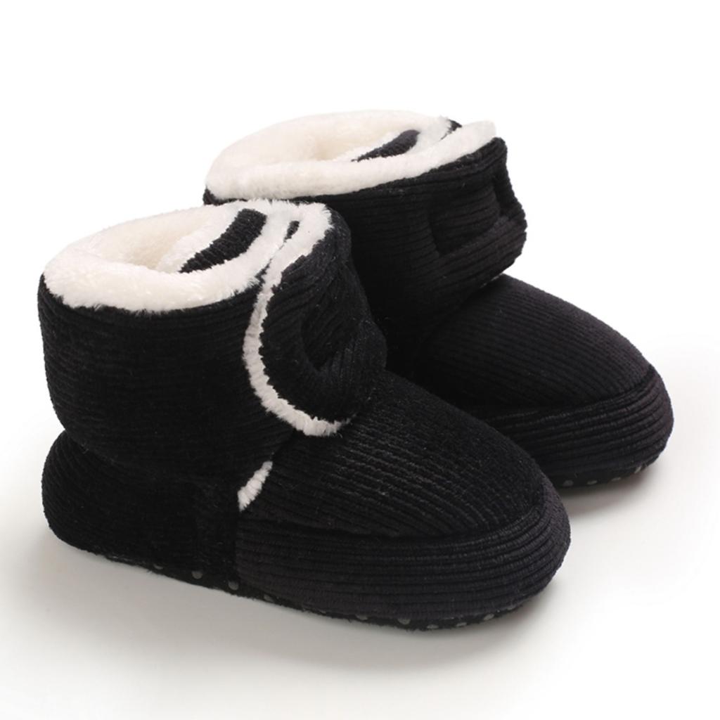 Baby Winter Baumwollschuhe Niedlich -Gefüttert Dick Warm Stiefelchen für Kleinkinder Jungen Mädchen