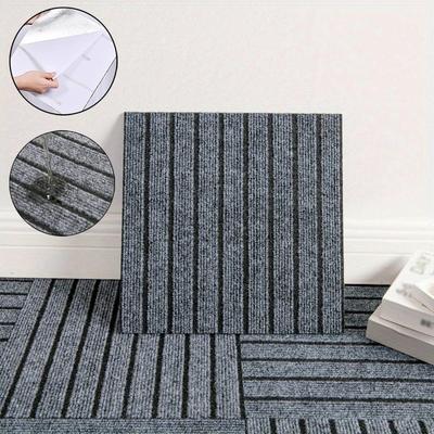 Bedroom Rug Bedroom and Living Room Easy To Maintain 30x30cm Splicing Block Self-adhesive Carpet With Water Absorption Home