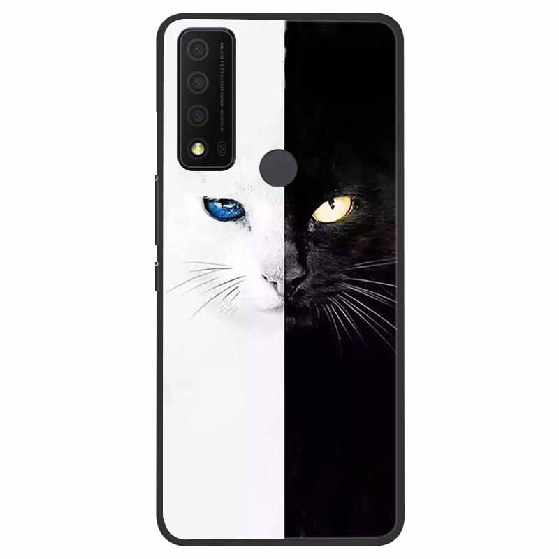 For TCL 30 XE 5G Case Marble Cat Soft Silicone Back Case for TCL 30 XL 30V 5G Phone Cover TCL30 XE T767W 30XE 5G Coque Funda Bag