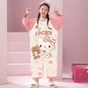 Girls Cotton Pajama Set Long Sleeve One-Piece Sleepwear Collection Cartoon Animal Print Kids Nightwear 3-8 Years