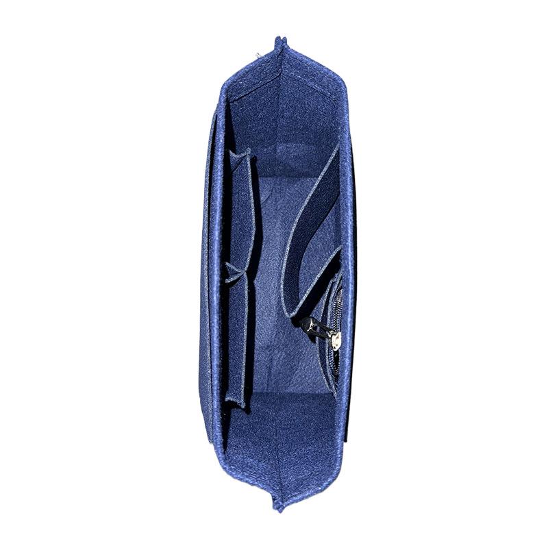 Large Capacity Multi-Compartment Felt Cosmetic Storage Bag