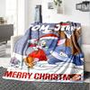 1pc Tom and Jerry Merry Christmas Flannel Blanket Soft Warm Throw for Home, Office, Travel, All-Season Cozy Bedding GiftL1064