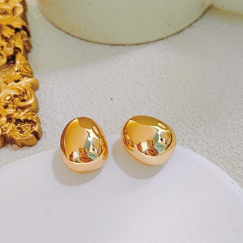 Vintage Dicke Tränenform Metallohrringe für Damen Glänzend Funkelnd Wassertropfenohrringe Modisches Statement Schmuck Party Geschenk