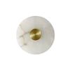 Nordic Luxury Round Natural Marble Wall Lamp for Bedroom and Living Room
