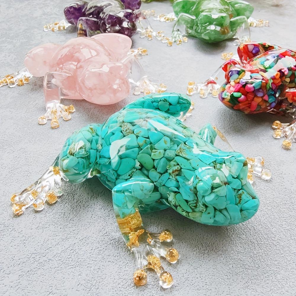 1 pezzo Colla di Cristallo per Creare Rana di Cristallo Artigianato Rana di Cristallo Decorazione d'Interni Regalo di Cristallo