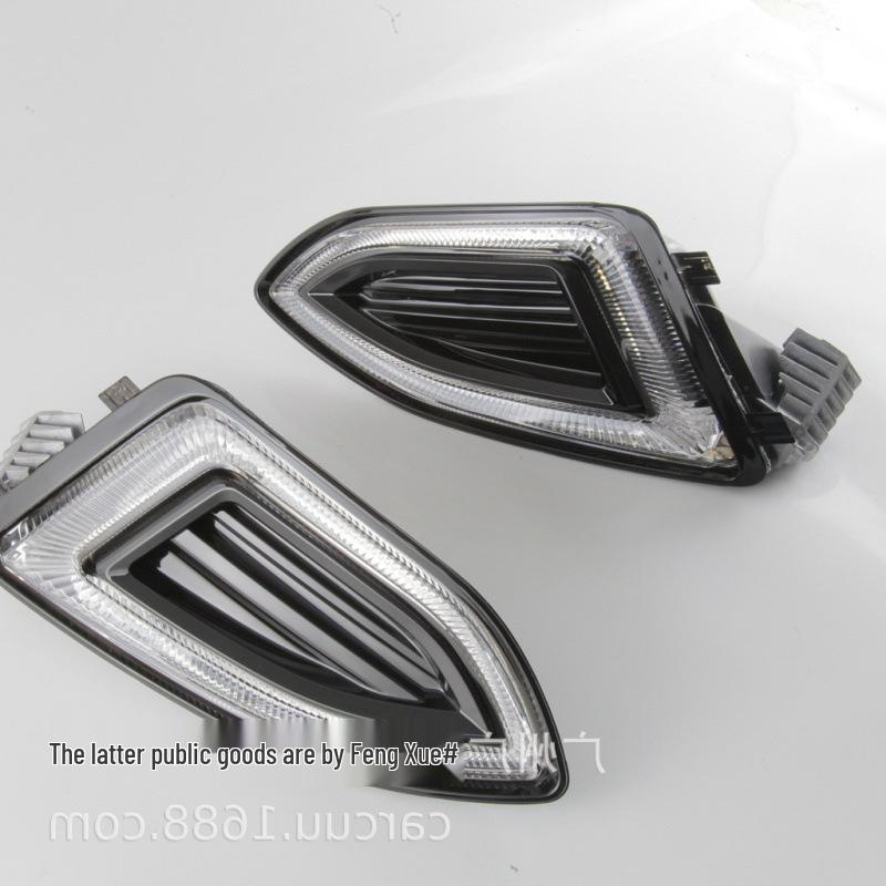 Dual-Color Square Daytime Running Lights for 2015-2018 Ford Edge