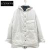 Y's White Teflon Polyester Hooded Padded Blouson Jacket 3 whiteUsed